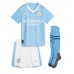 Baby Fußballbekleidung Manchester City Joao Cancelo #7 Heimtrikot 2023-24 Kurzarm (+ kurze hosen)